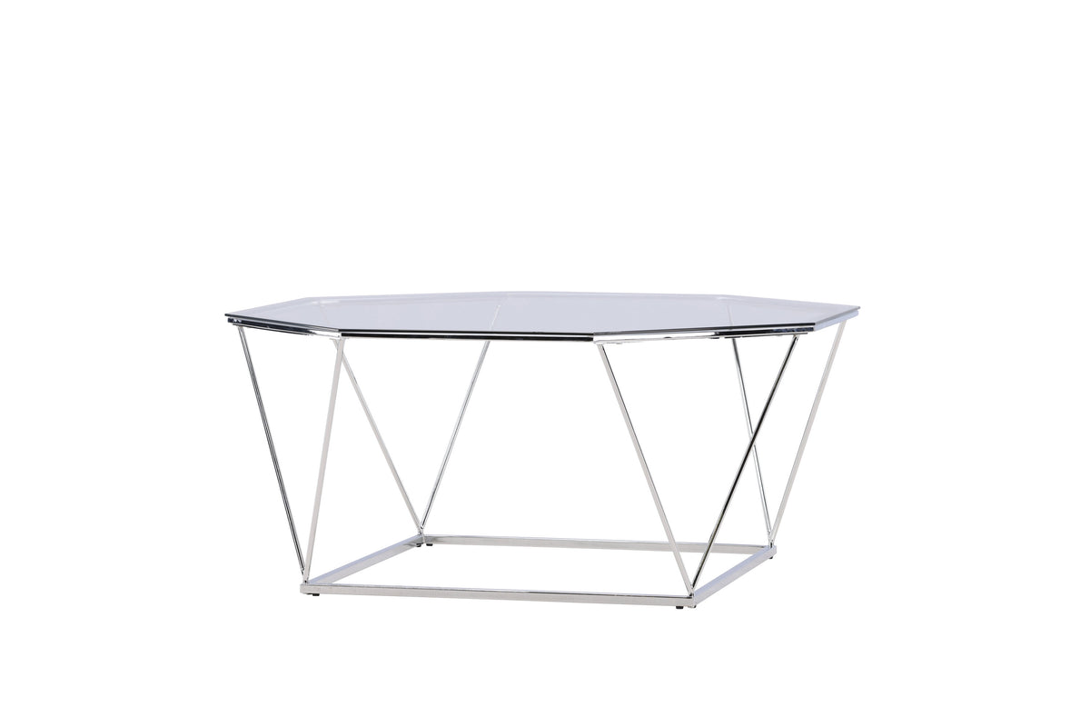 Österlen sofabord - Ø100 cm - klar, sølv, transparent - billede 9