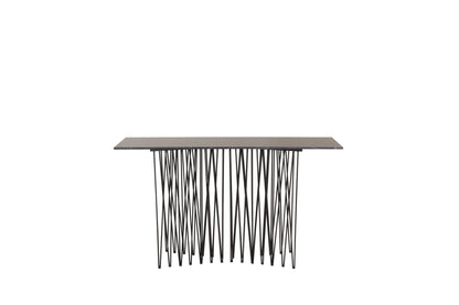 Stone sidebord - 130 × 37 cm - sort - billede 1