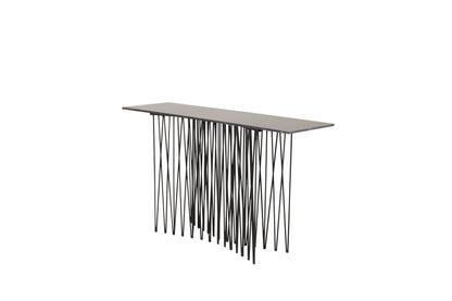 Stone sidebord - 130 × 37 cm - sort - billede 2