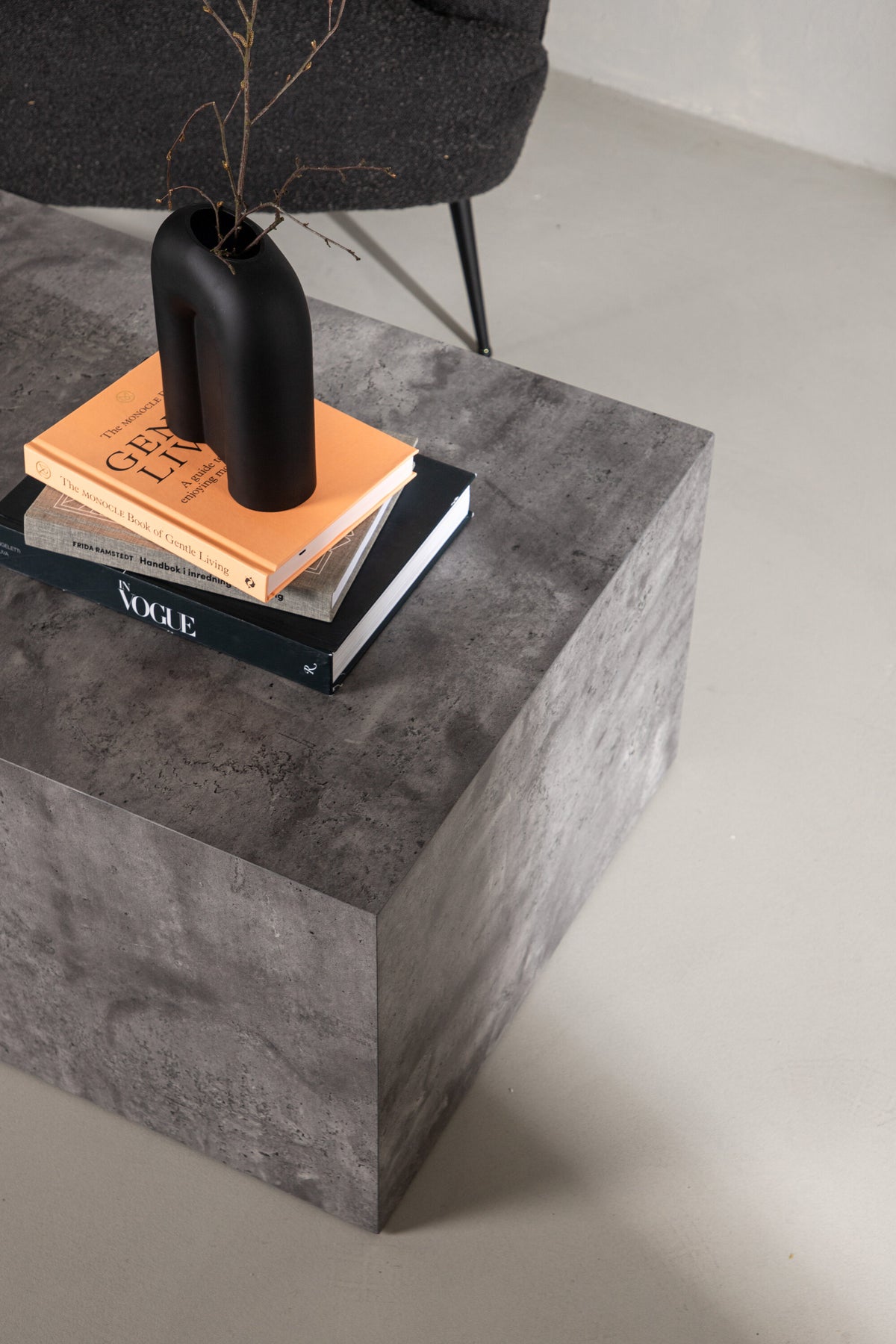 York sofabord - 80 × 60 cm - mørkegrå - billede 20