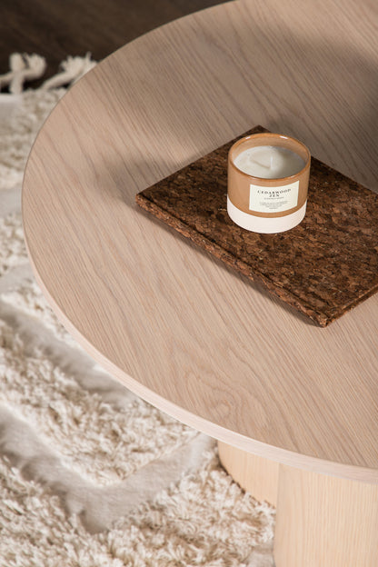 Olivia sofabord - Ø80 cm - hvidpigmenteret - billede 18