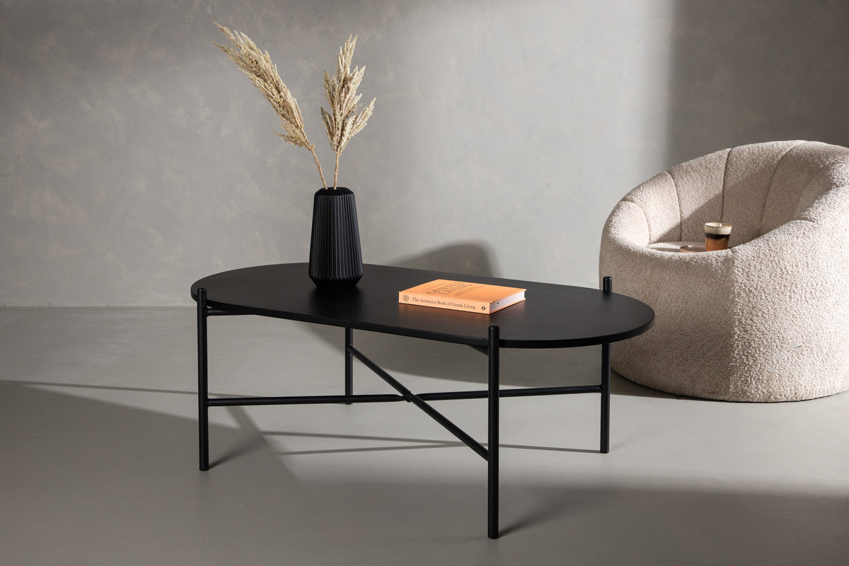 Pueblo sofabord - 120 × 60 cm - sort - billede 13