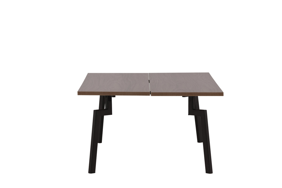 Bethan sofabord - 120 × 70 cm - valnøddefarvet, sort - billede 10