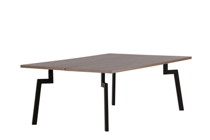 Bethan sofabord - 120 × 70 cm - valnøddefarvet, sort - billede 11