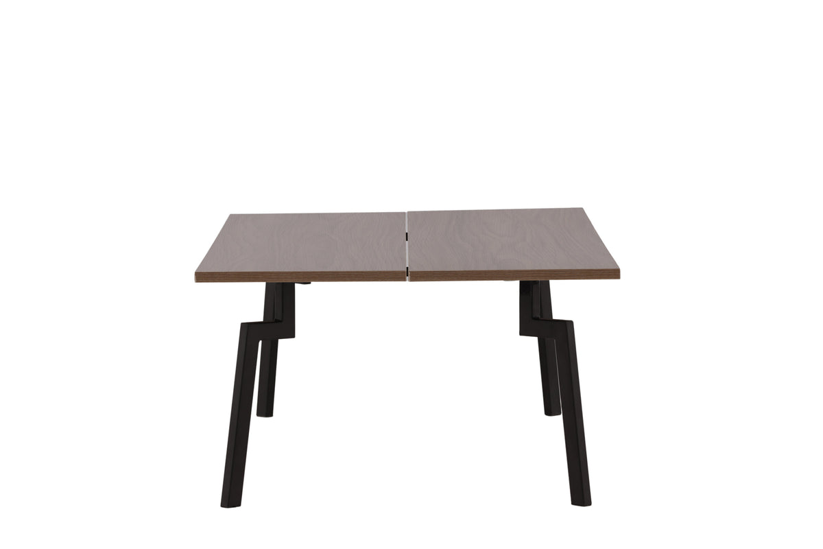 Bethan sofabord - 120 × 70 cm - valnøddefarvet, sort - billede 4