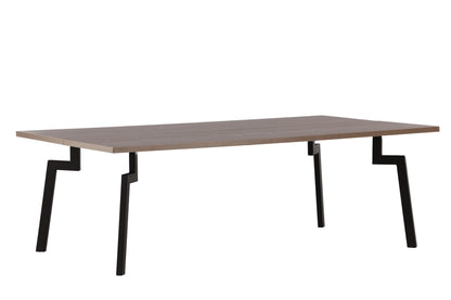 Bethan sofabord - 120 × 70 cm - valnøddefarvet, sort - billede 6