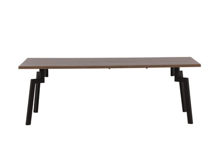 Bethan sofabord - 120 × 70 cm - valnøddefarvet, sort - billede 7