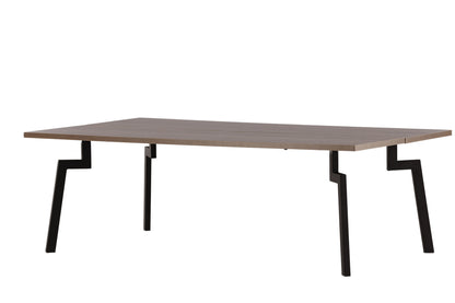 Bethan sofabord - 120 × 70 cm - valnøddefarvet, sort - billede 8