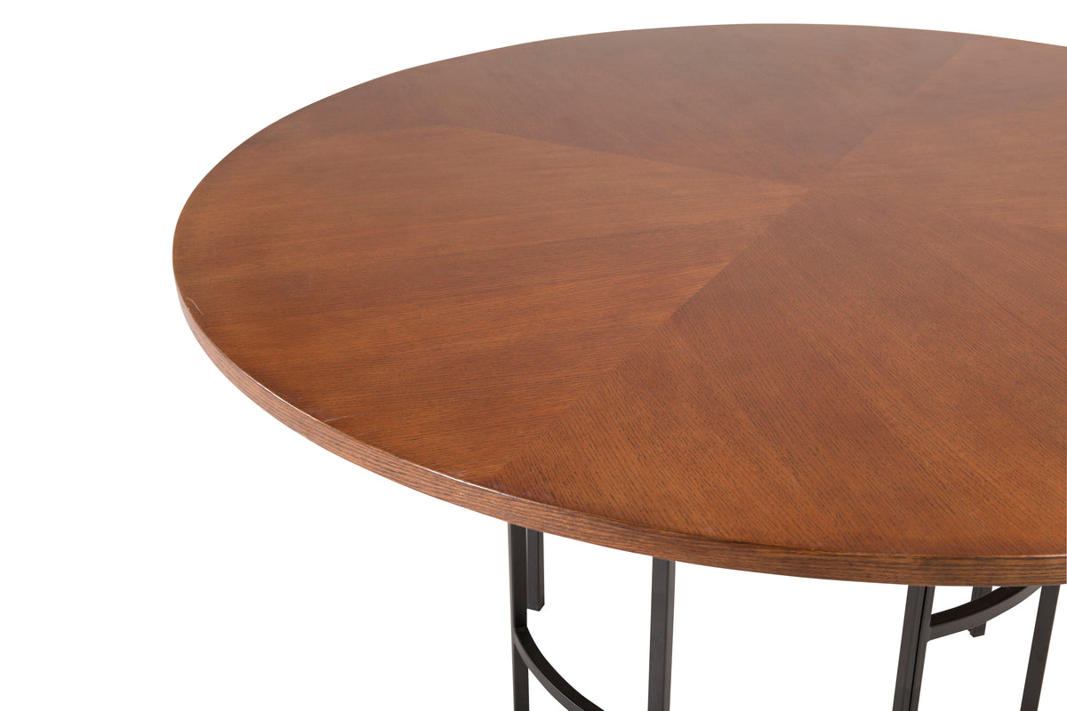 Copenhagen rundt spisebord - Ø140 cm - sort, brun - billede 3