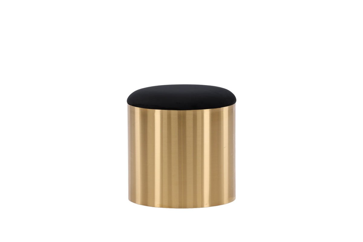 Puff puf - sort, guld - billede 1