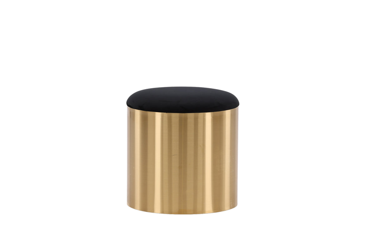 Puff puf - sort, guld - billede 3