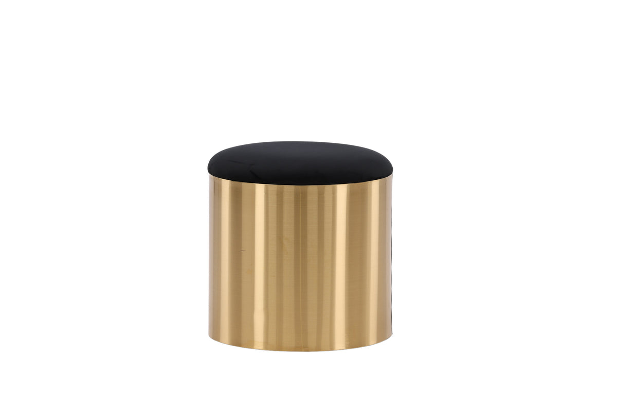 Puff puf - sort, guld - billede 4