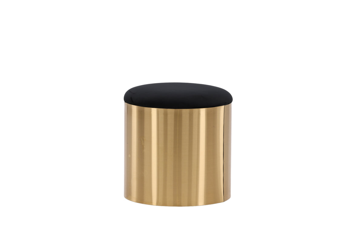 Puff puf - sort, guld - billede 5