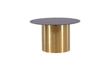 Ystad sofabord - Ø80 cm - sort, børstet guld, guld, klar - billede 10