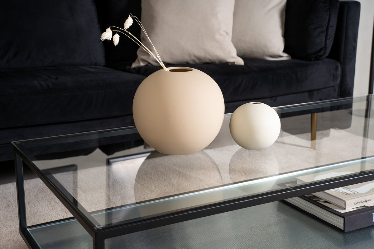 Maglehem sofabord - 130 × 60 cm - sort, klar, transparent - billede 22