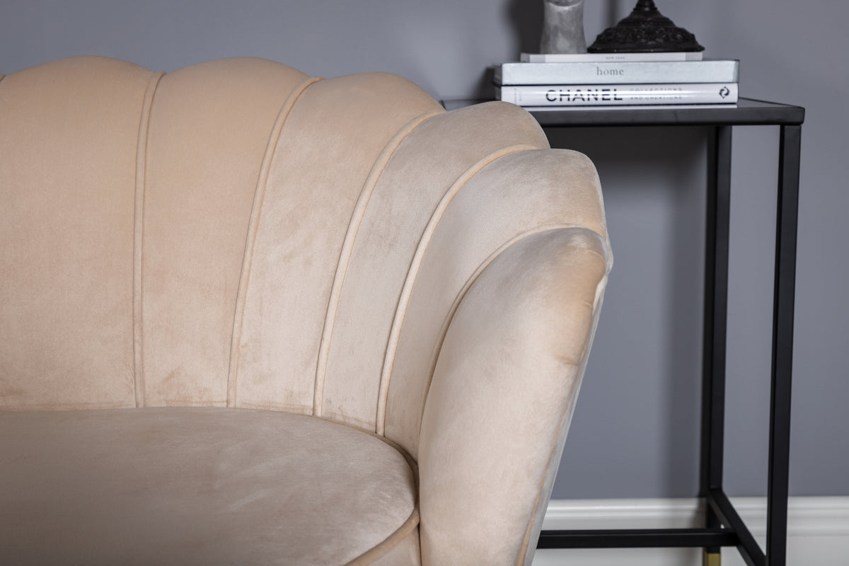 Calais 3-personers sofa - beige, sort - billede 9