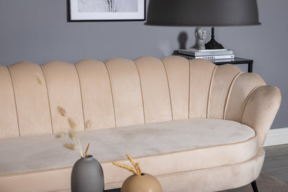 Calais 3-personers sofa - beige, sort - billede 10