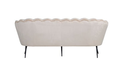 Calais 3-personers sofa - beige, sort - billede 2