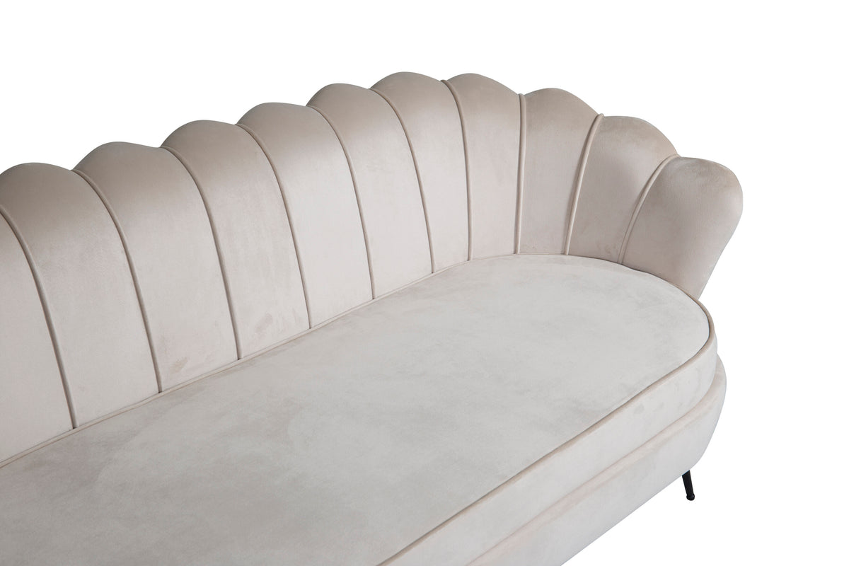 Calais 3-personers sofa - beige, sort - billede 6