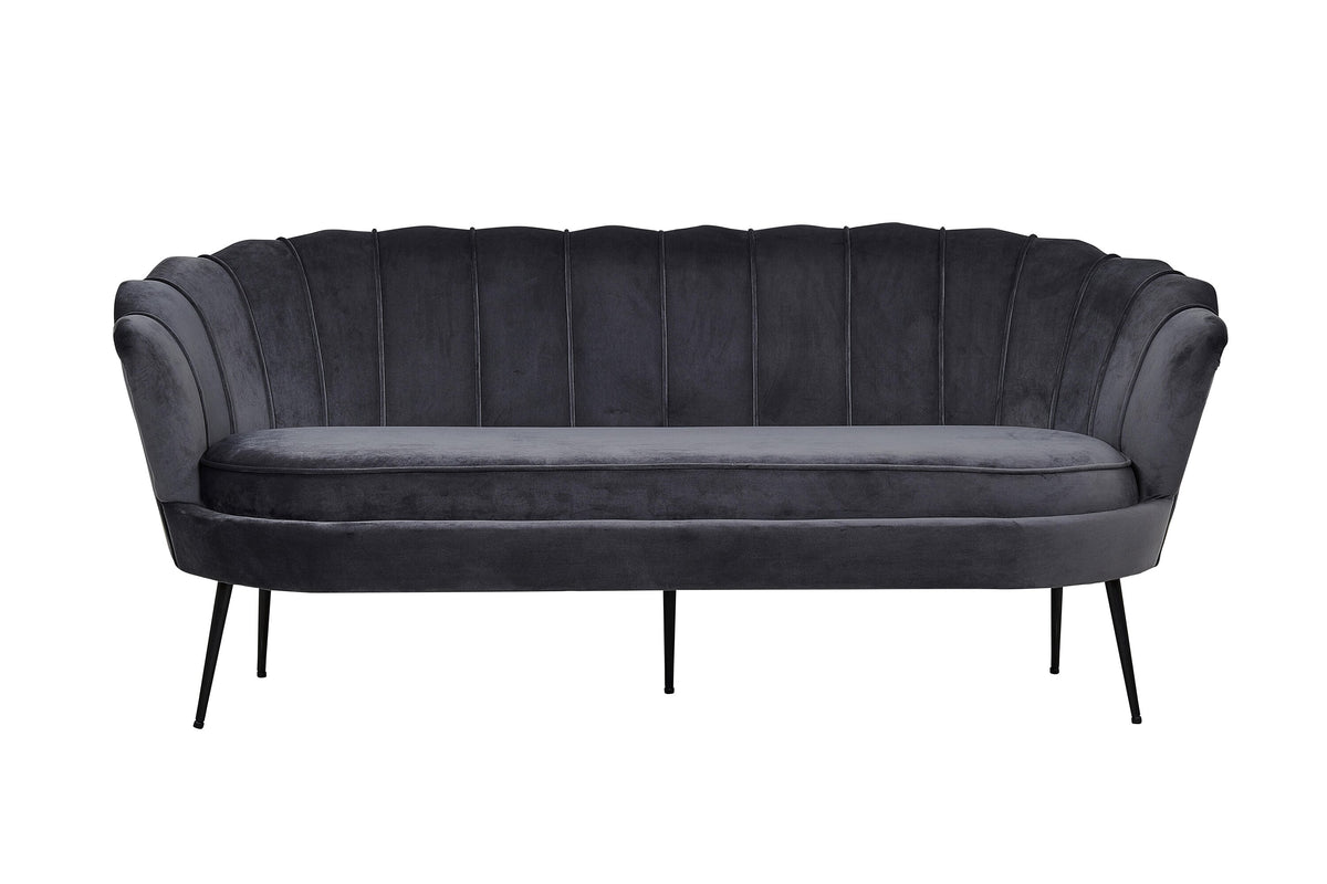 Calais 3-personers sofa - sort, mørkegrå - billede 1
