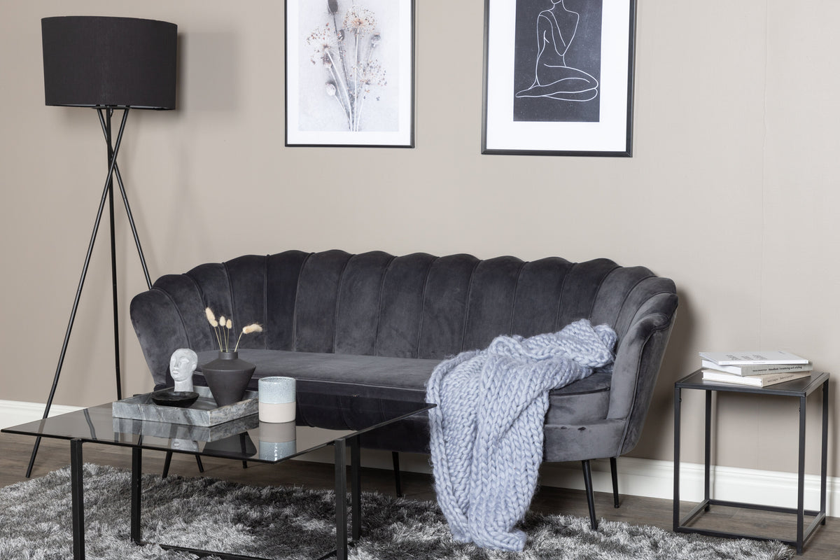 Calais 3-personers sofa - sort, mørkegrå - billede 5