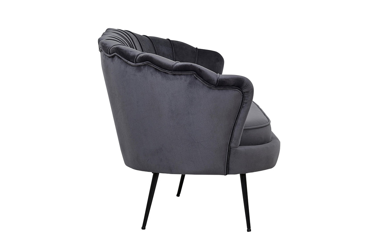 Calais 3-personers sofa - sort, mørkegrå - billede 3