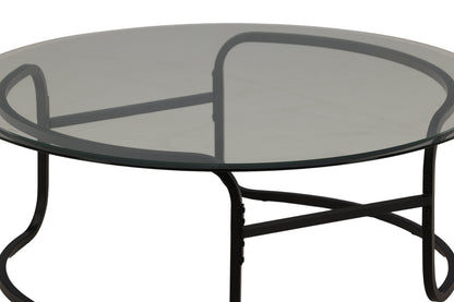 Lomma sofabord - Ø110 cm - sort, klar, transparent - billede 13
