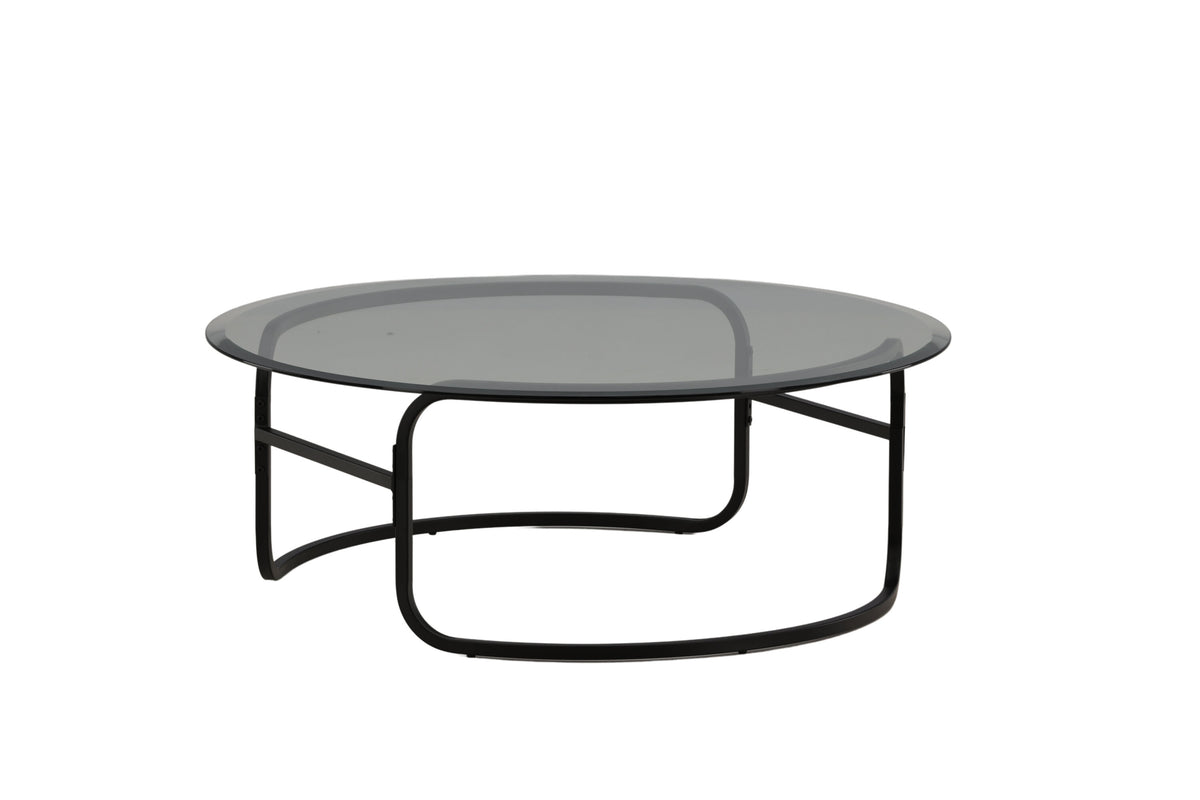 Lomma sofabord - Ø110 cm - sort, klar, transparent - billede 3