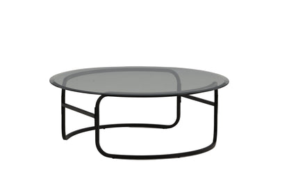 Lomma sofabord - Ø110 cm - sort, klar, transparent - billede 3