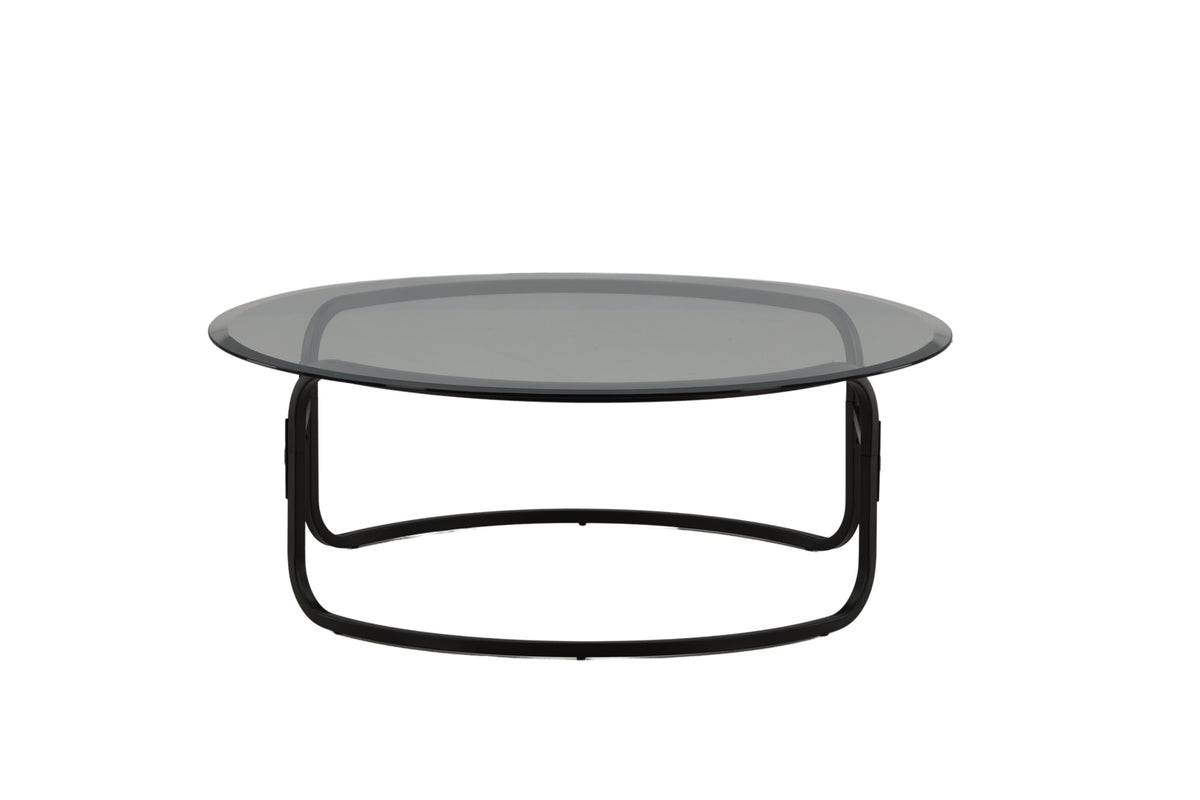 Lomma sofabord - Ø110 cm - sort, klar, transparent - billede 4