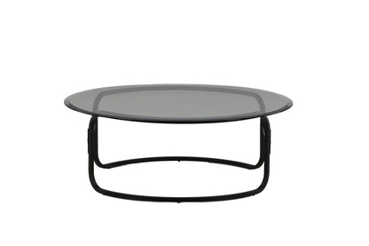 Lomma sofabord - Ø110 cm - sort, klar, transparent - billede 4