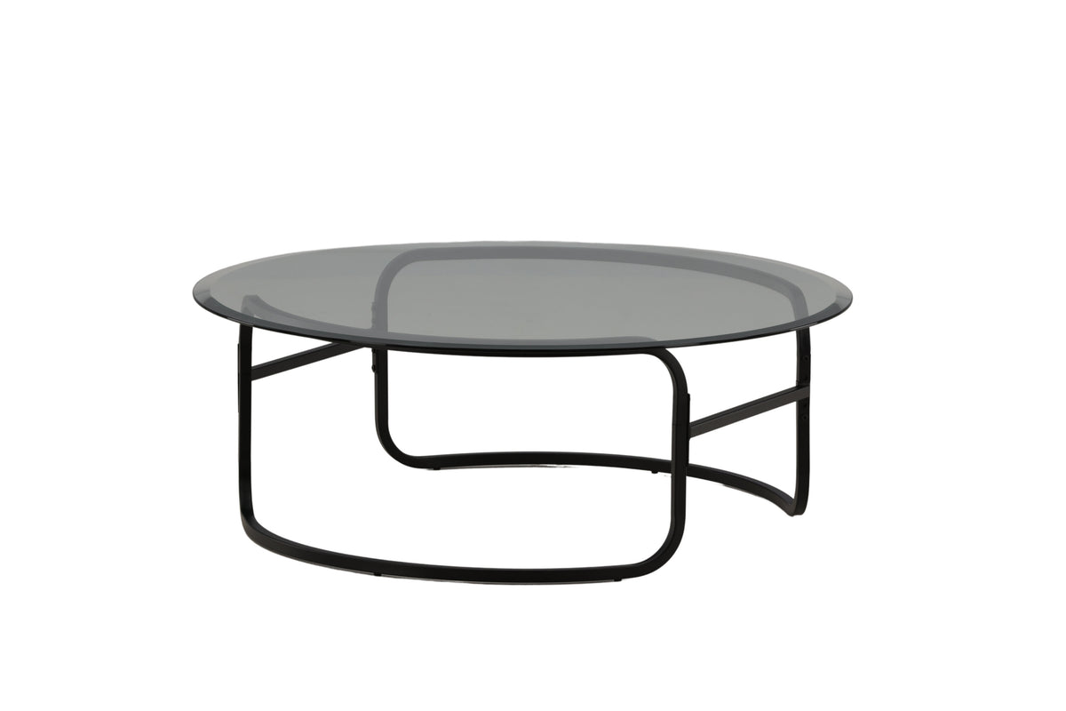 Lomma sofabord - Ø110 cm - sort, klar, transparent - billede 5