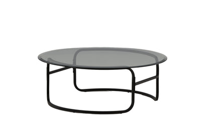 Lomma sofabord - Ø110 cm - sort, klar, transparent - billede 5