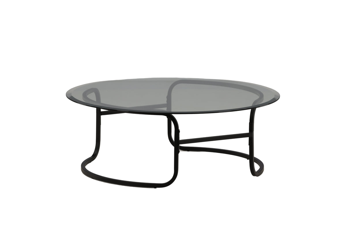 Lomma sofabord - Ø110 cm - sort, klar, transparent - billede 6