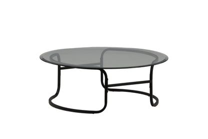 Lomma sofabord - Ø110 cm - sort, klar, transparent - billede 6