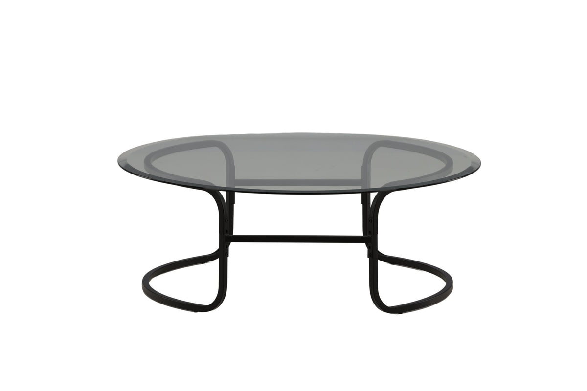 Lomma sofabord - Ø110 cm - sort, klar, transparent - billede 7
