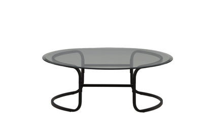Lomma sofabord - Ø110 cm - sort, klar, transparent - billede 7