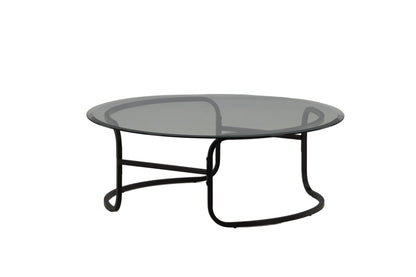 Lomma sofabord - Ø110 cm - sort, klar, transparent - billede 8