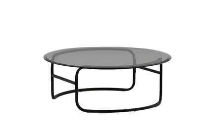 Lomma sofabord - Ø110 cm - sort, klar, transparent - billede 9