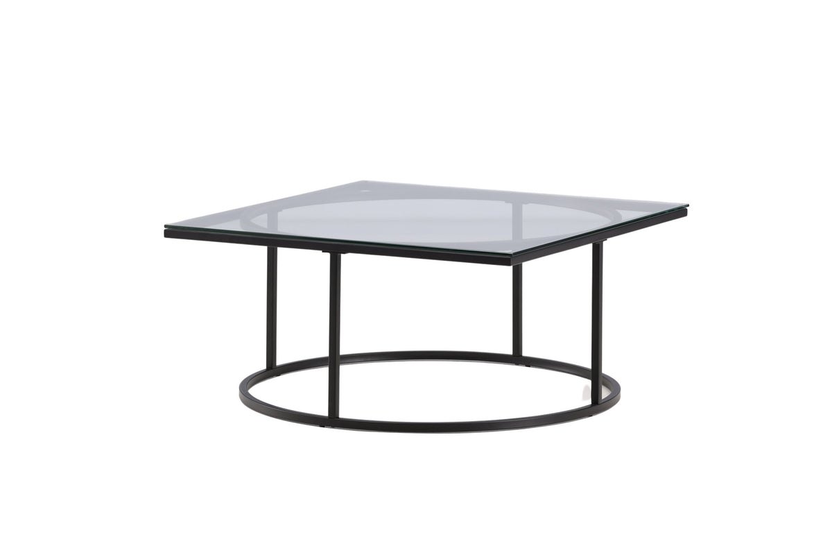 Skanör sofabord - 90 × 90 cm - sort, klar, transparent - billede 11