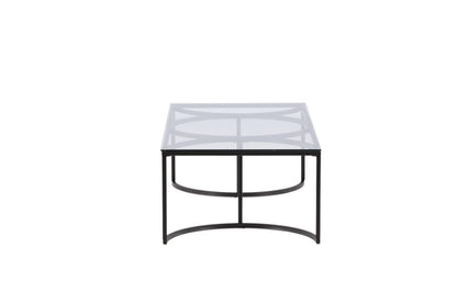 Skanör sofabord - 140 × 70 cm - sort, klar, transparent - billede 10