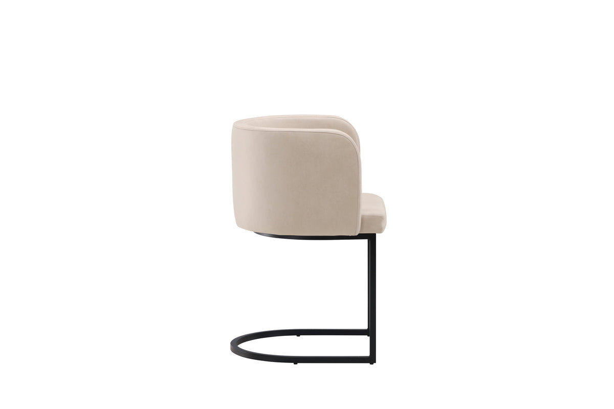 Simrishamn spisebordsstol - beige, sort - billede 10
