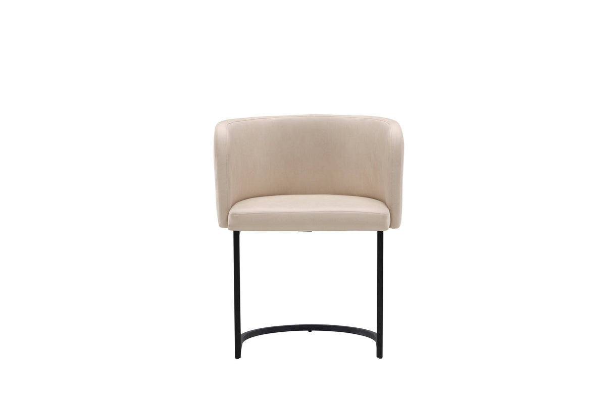Simrishamn spisebordsstol - beige, sort - billede 1