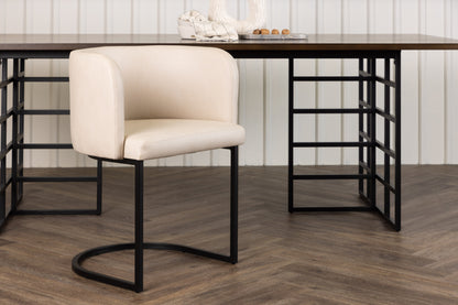 Simrishamn spisebordsstol - beige, sort - billede 13