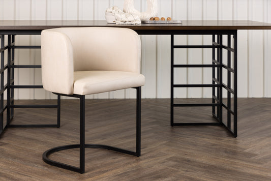 Simrishamn spisebordsstol - beige, sort - billede 13
