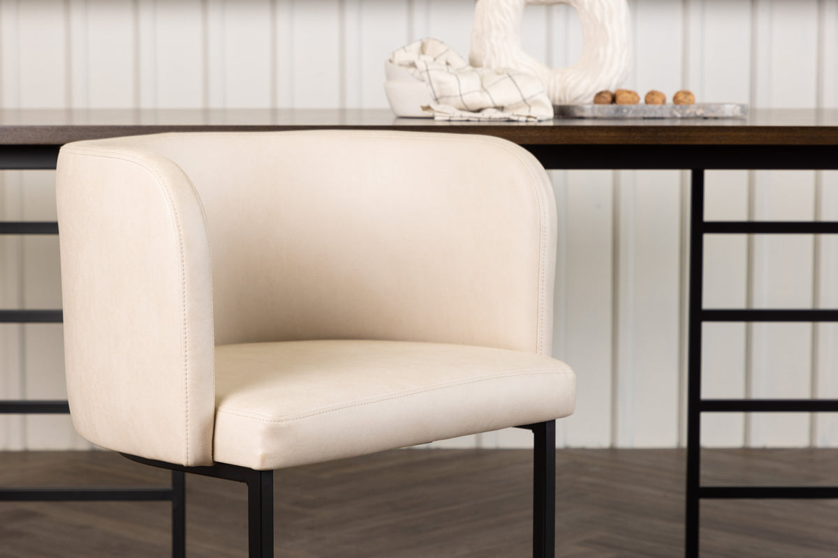Simrishamn spisebordsstol - beige, sort - billede 14