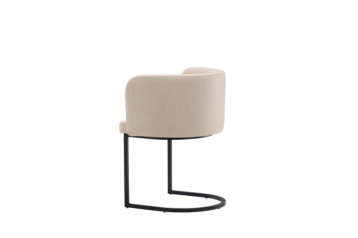 Simrishamn spisebordsstol - beige, sort - billede 5