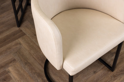 Simrishamn spisebordsstol - beige, sort - billede 16