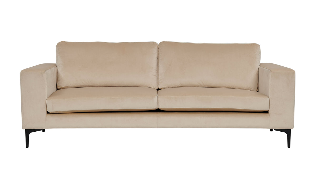 Bolero 3-personers sofa - beige, sort - billede 1