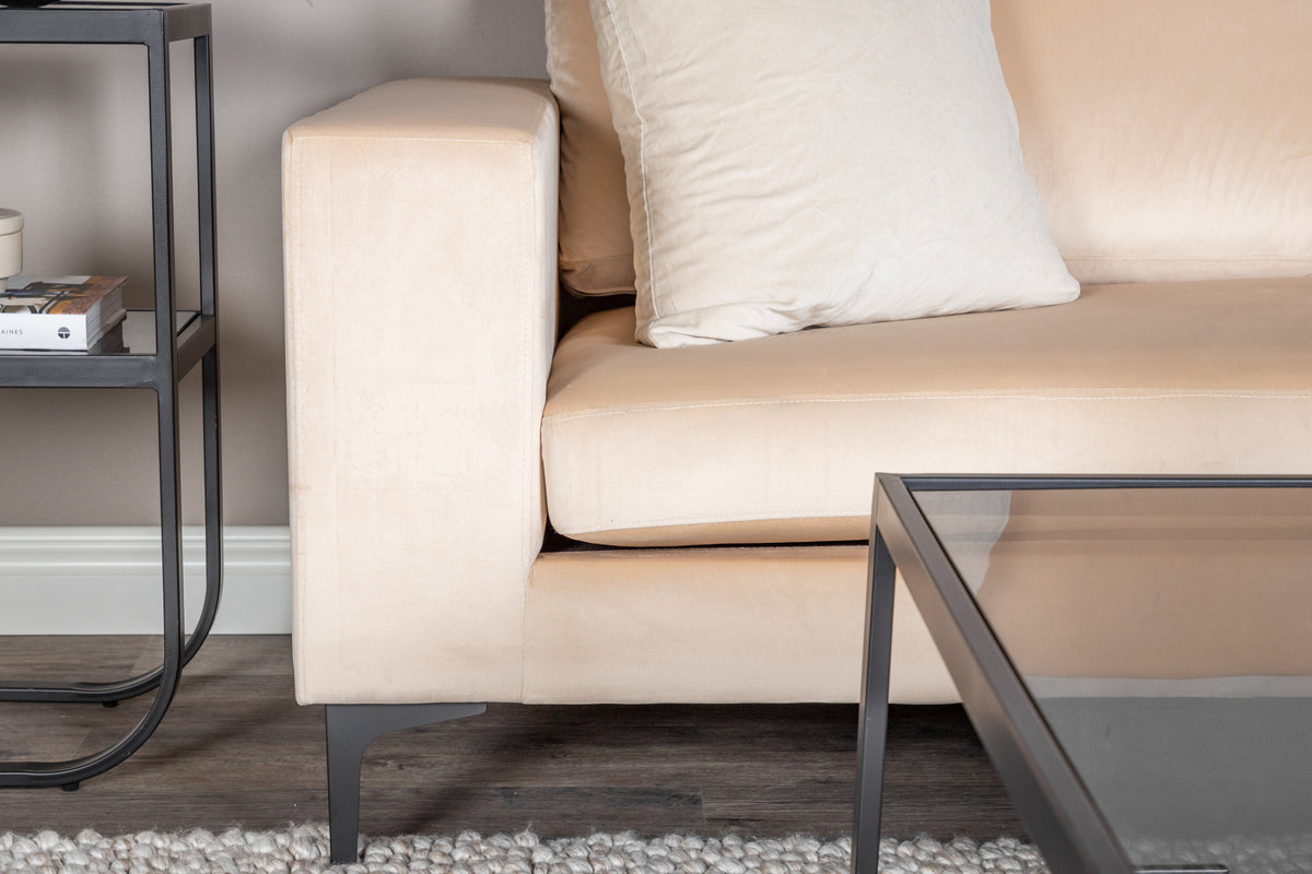 Bolero 3-personers sofa - beige, sort - billede 7